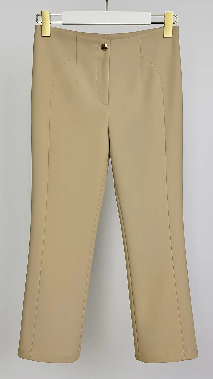 SENTEZ Bej Renk Milano Boru Paça Pantolon