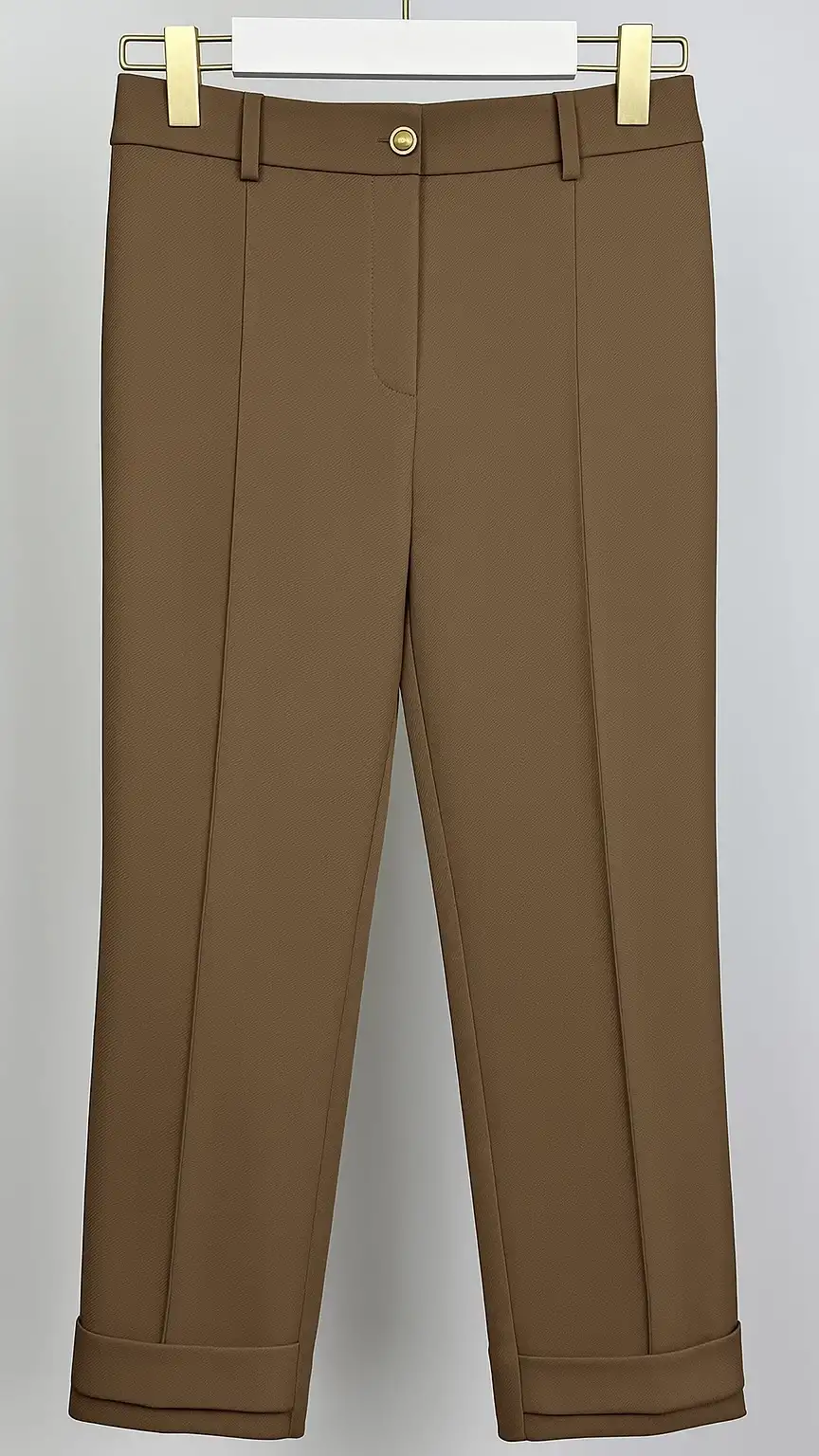 SENTEZ Kahve Renk Nevyork Duble Paça Pantolon