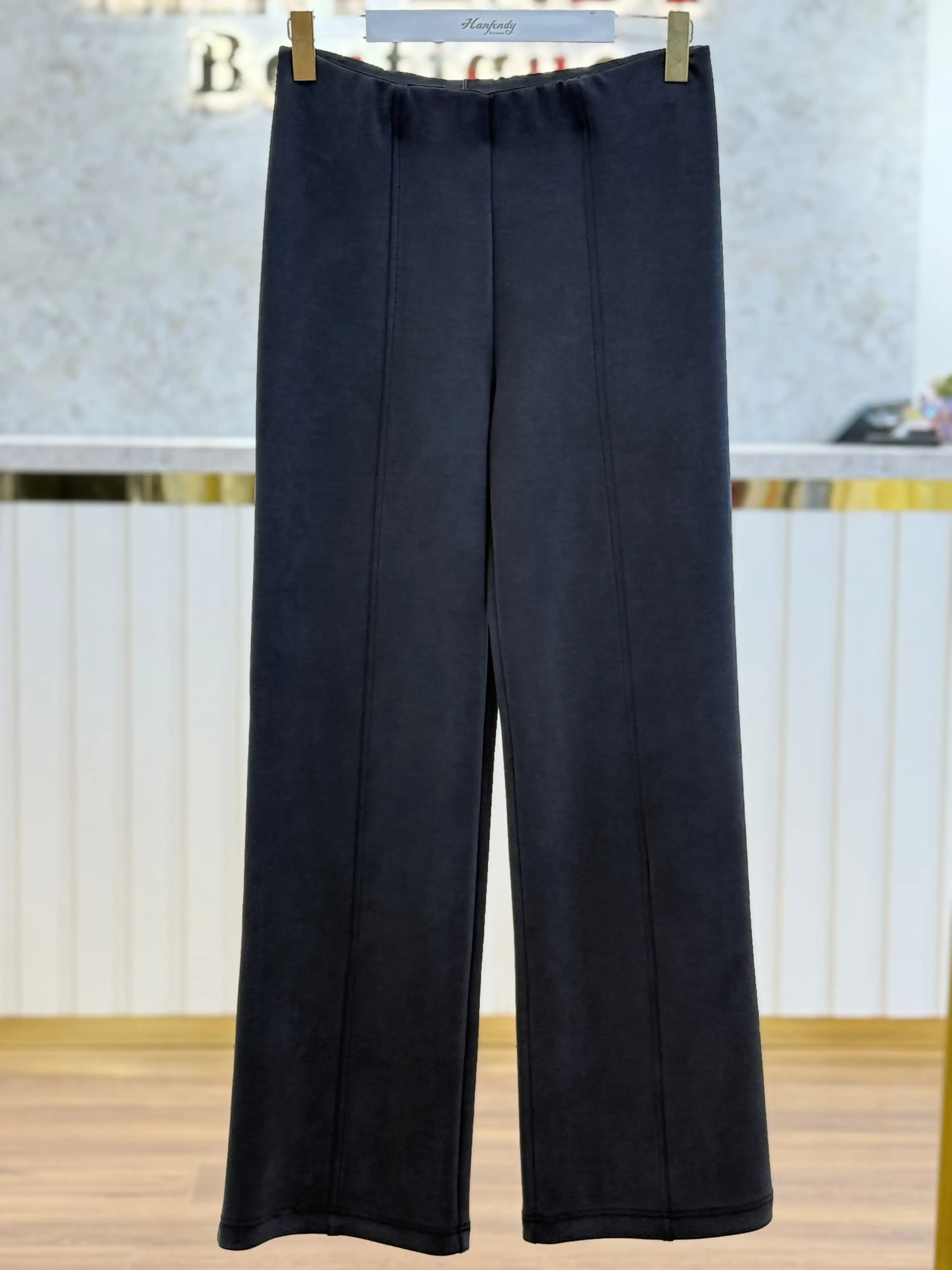 SENTEZ Siyah Renk Meri Rahat Pantolon