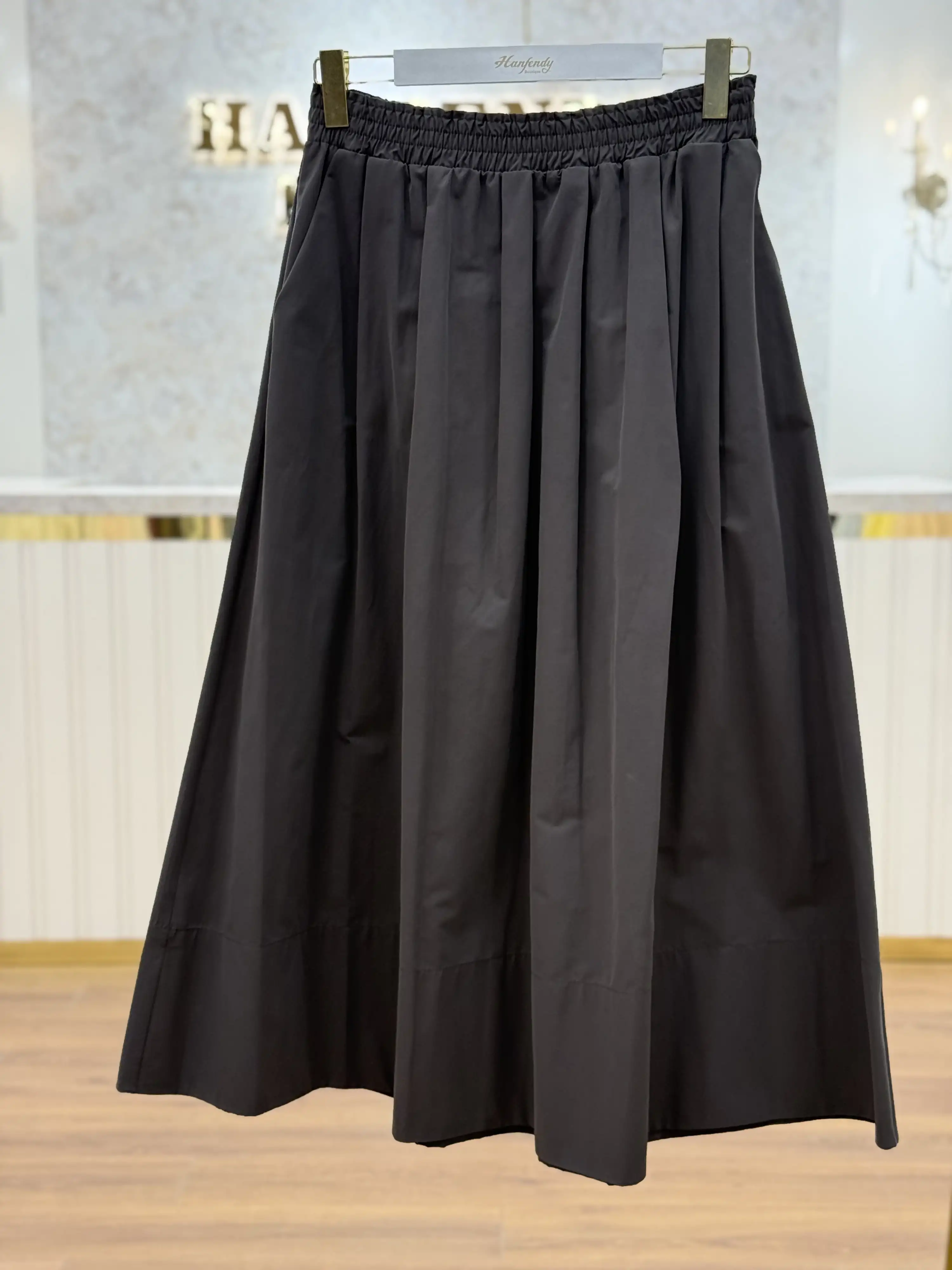 SENTEZ Vizon Renk Ely Beli Lastikli Etek