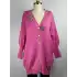 GHİSA GH-26KOBHRK3698-P Pembe Renk Gold Renk Detaylı Hırka
