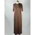 GHİSA GH-GSBASİC4081-K Kahve Renk Kolsuz Elbise