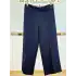 SENTEZ SZ-5582-L LACİVERT ROYAL KORSAJLI GENİŞ PANTOLON