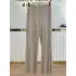 SENTEZ SZ-5548-B BEJ PAÇASI ÜÇGEN DETAYLI ÇELİK ÖRME PANTOLON