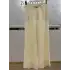 SENTEZ Kemik Renk Abelia Kısa Geniş Paça Pantolon
