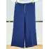SENTEZ SZ-5565-L LACİVERT QUEEN KISA GENİŞ PAÇA PANTOLON