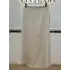 GHİSA Bej Renk Saten Etek