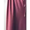 SENTEZ SZ-5457-B Bordo Renk Luna Saten Volanlı Etek
