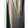 SENTEZ Kahve Renk Luna Saten Volanlı Etek