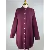 NUSS NS-26K7007-B Bordo Renk Hırka