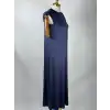 GHİSA GH-GSBASİC4081-L Lacivert Renk Kolsuz Elbise