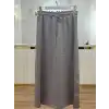 SENTEZ SZ-5456-G GRİ SOFT YANI ÇITÇITLI ETEK
