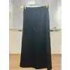 SENTEZ SZ-5456-S SİYAH SOFT YANI ÇITÇITLI ETEK