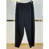 SZ-5583-S SİYAH ANGEL BELİ LASTİKLİ KÖPRÜLÜ HAVUÇ PANTOLON