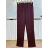 SENTEZ SZ-5616-B Bordo Renk Elisse Büyük Beden Pantolon