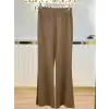 SENTEZ SZ-5517-K KAHVE PANEGA ÖRME İSPANYOL PAÇA PANTOLON