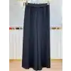 SENTEZ SZ-5561-S Siyah Renk Lastikli Geniş Paça Pantolon