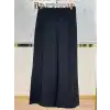 SENTEZ SZ-5640-S Siyah Renk Florida Nervürlü Pantolon