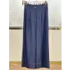 SENTEZ SZ-5636-B Blue Renk Abelia Kısa Geniş Paça Pantolon