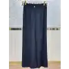 SENTEZ SZ-5636-S Siyah Renk Abelia Kısa Geniş Paça Pantolon