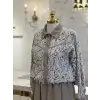 MY312 Kahve Renk Ceketli Elbiseli Takım