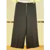 SENTEZ SZ-5565-S Siyah Renk Kısa Geniş Paça Pantolon