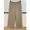 SENTEZ SZ-5565-B BEJ QUEEN KISA GENİŞ PAÇA PANTOLON