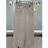 SENTEZ Bej Renk Salvador Arkası Lastikli Mam Pantolon