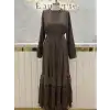 FUAT GÜRŞEN Kahve Renk Elbise