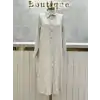 FUAT GÜRŞEN Bej Renk Keten Tunik