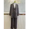 GHİSA Kahve Renk İpek Cupra Takım