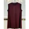 GHİSA GH-GSBASİC4677-BO Bordo Renk Kolsuz İçlik