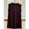 GHİSA GH-GSBASİC4677-M Mürdüm Renk Kolsuz İçlik
