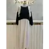 GHİSA Siyah / Taş Renk Elbise