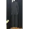 NUSS NS-26K1353-S Siyah Renk Pantolonlu Triko Takım