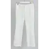 SENTEZ SZ-112-Beyaz Renk İspanyol Paça Pantolon