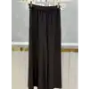 SENTEZ Kahve Renk Lastikli Geniş Paça Pantolon