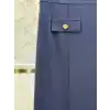 SENTEZ Lacivert Renk Nora Cepli Dar Etek