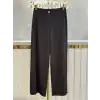 SENTEZ Kahve Renk Loir Yan Parçalı Pantolon
