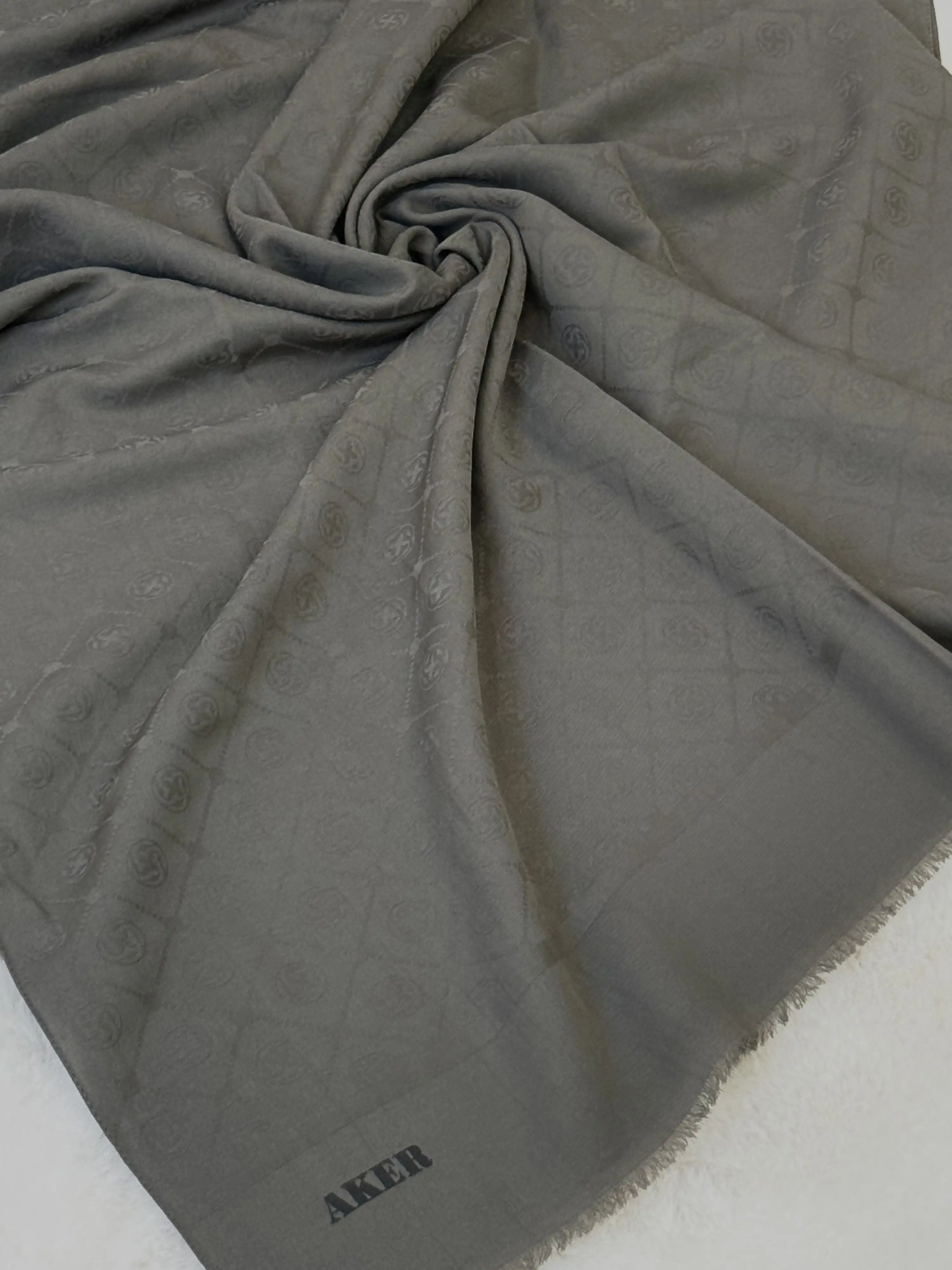 AKER AKER-1030800-975-A Antrasit Renk Cotton Şal