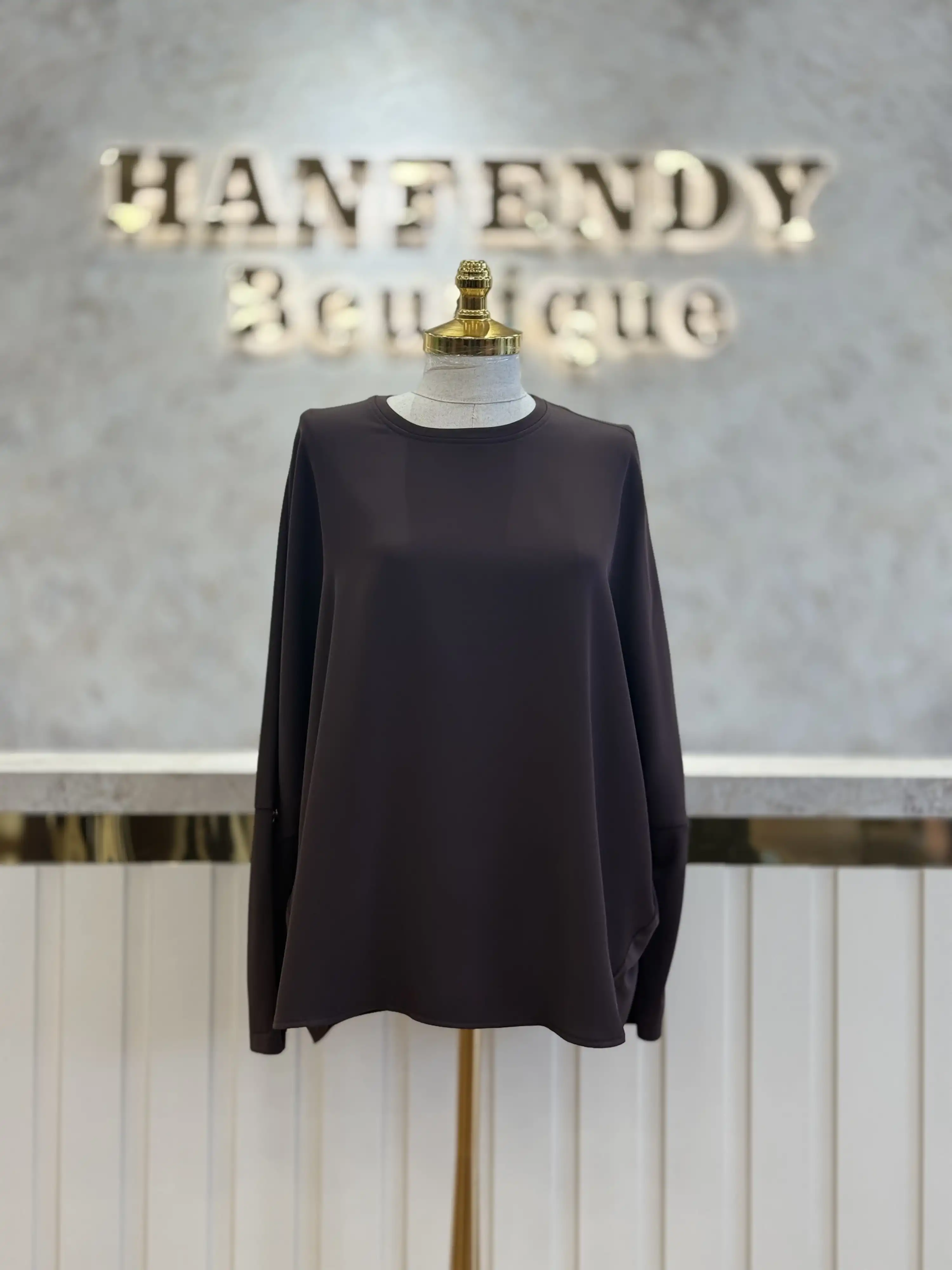 FUAT GÜRŞEN FG-26K6335-K Kahve Renk Tunik