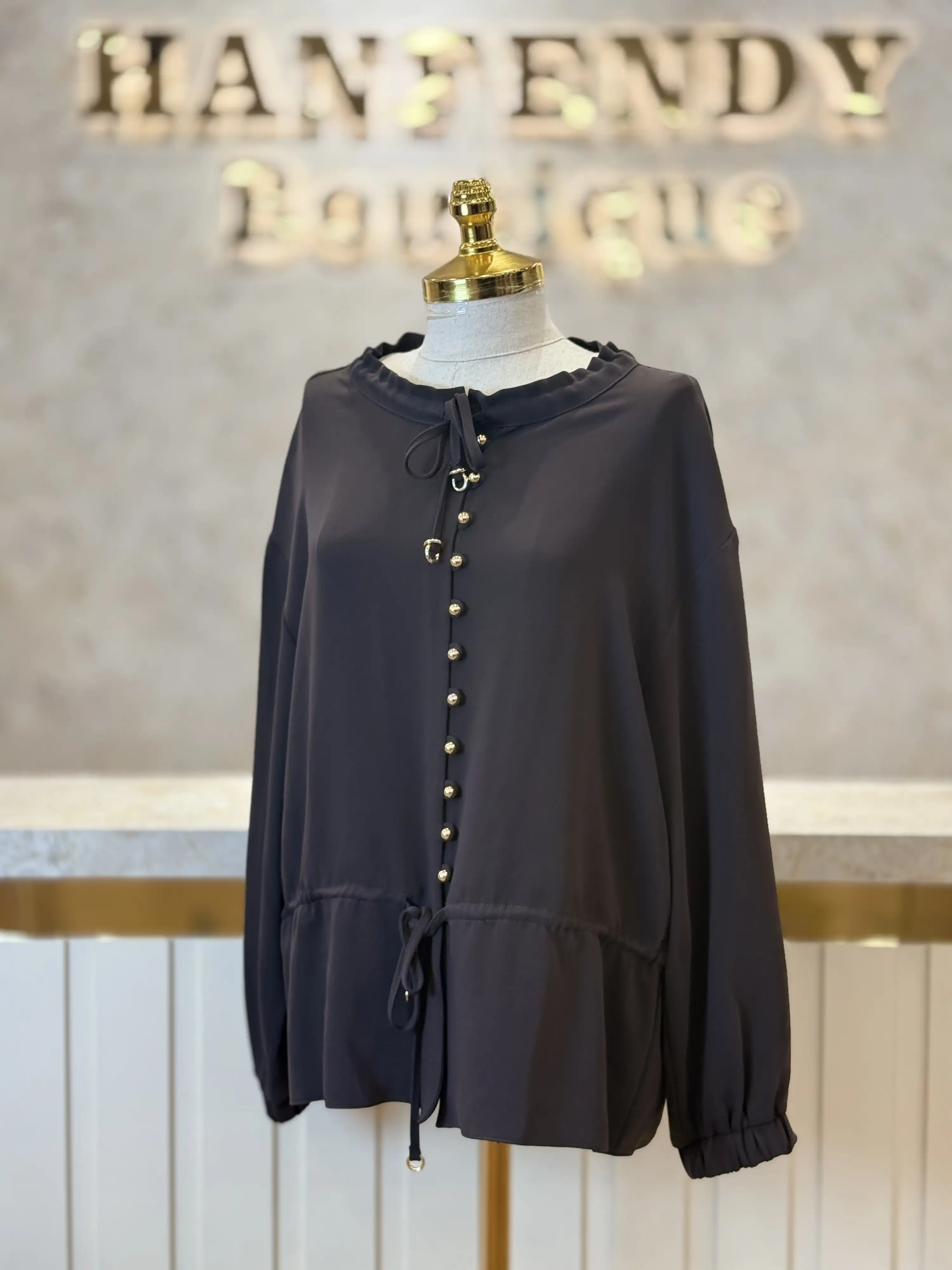 GHİSA GH-4710T4479-K Kahve Renk Tunik