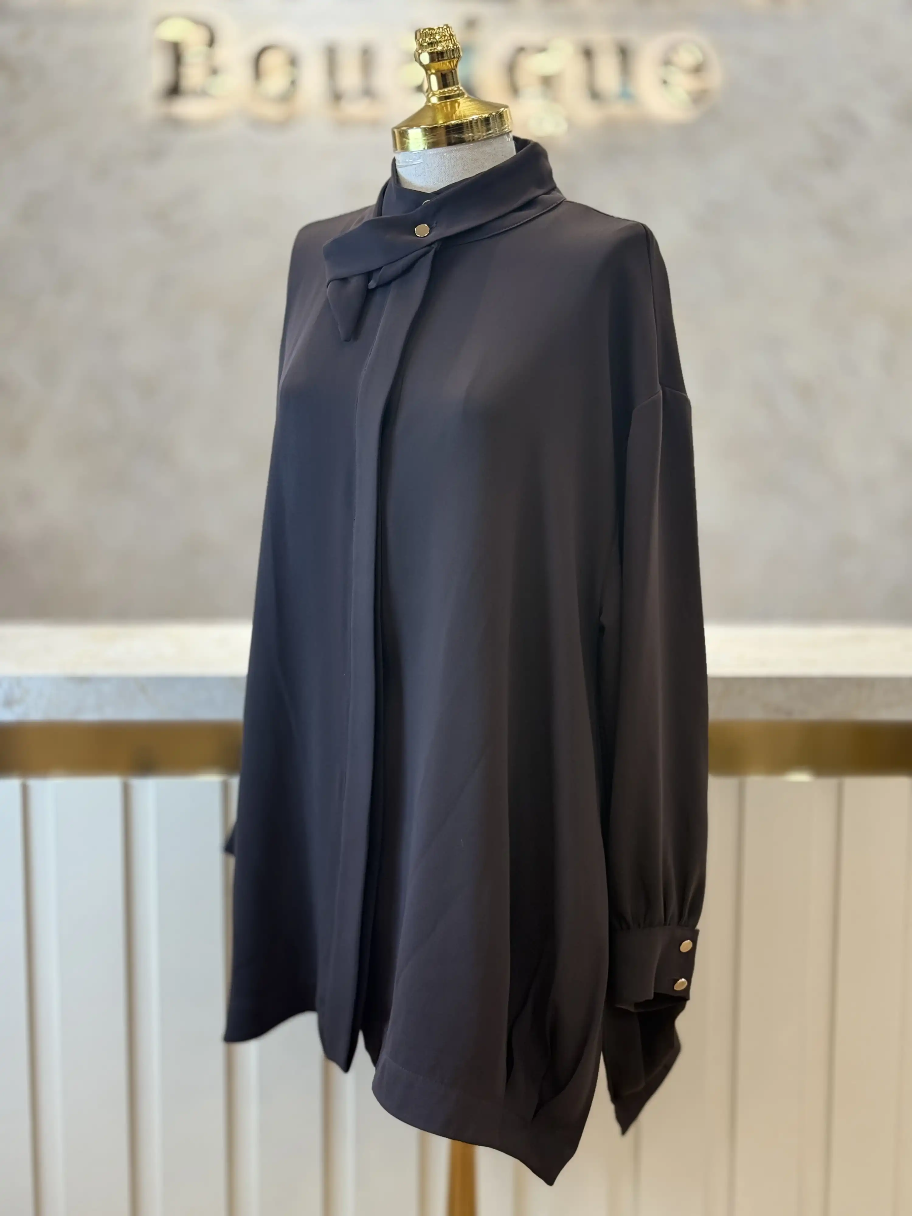 GHİSA GH-4710T4481-K Kahve Renk Tunik