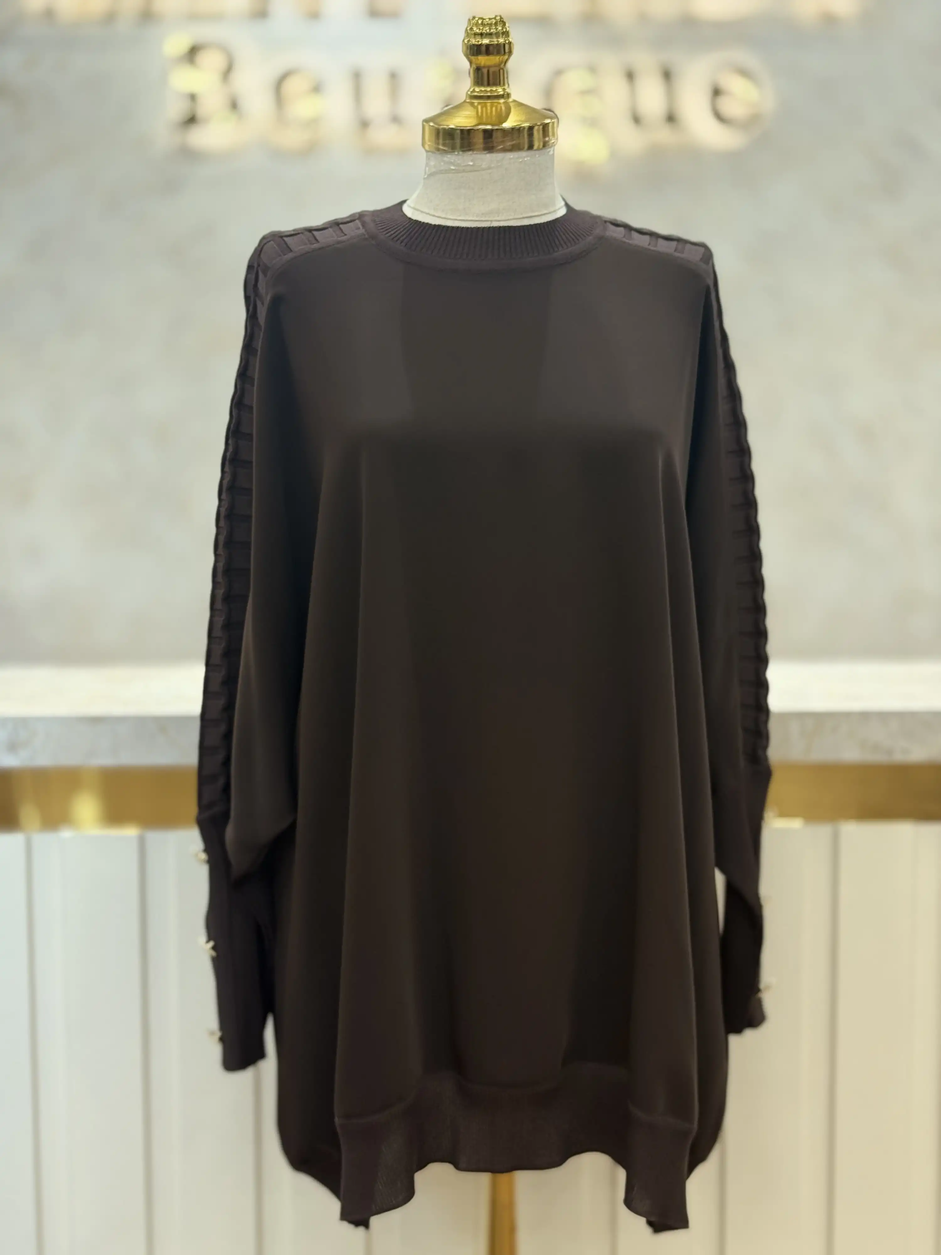 GHİSA GH-4730T4492-K Kahve Renk Tunik