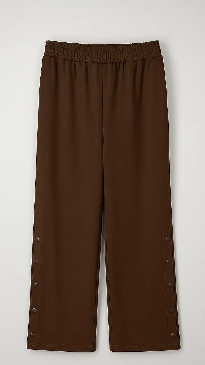 SENTEZ Kahve Renk Tokyo Bambu Geniş Paça Pantolon