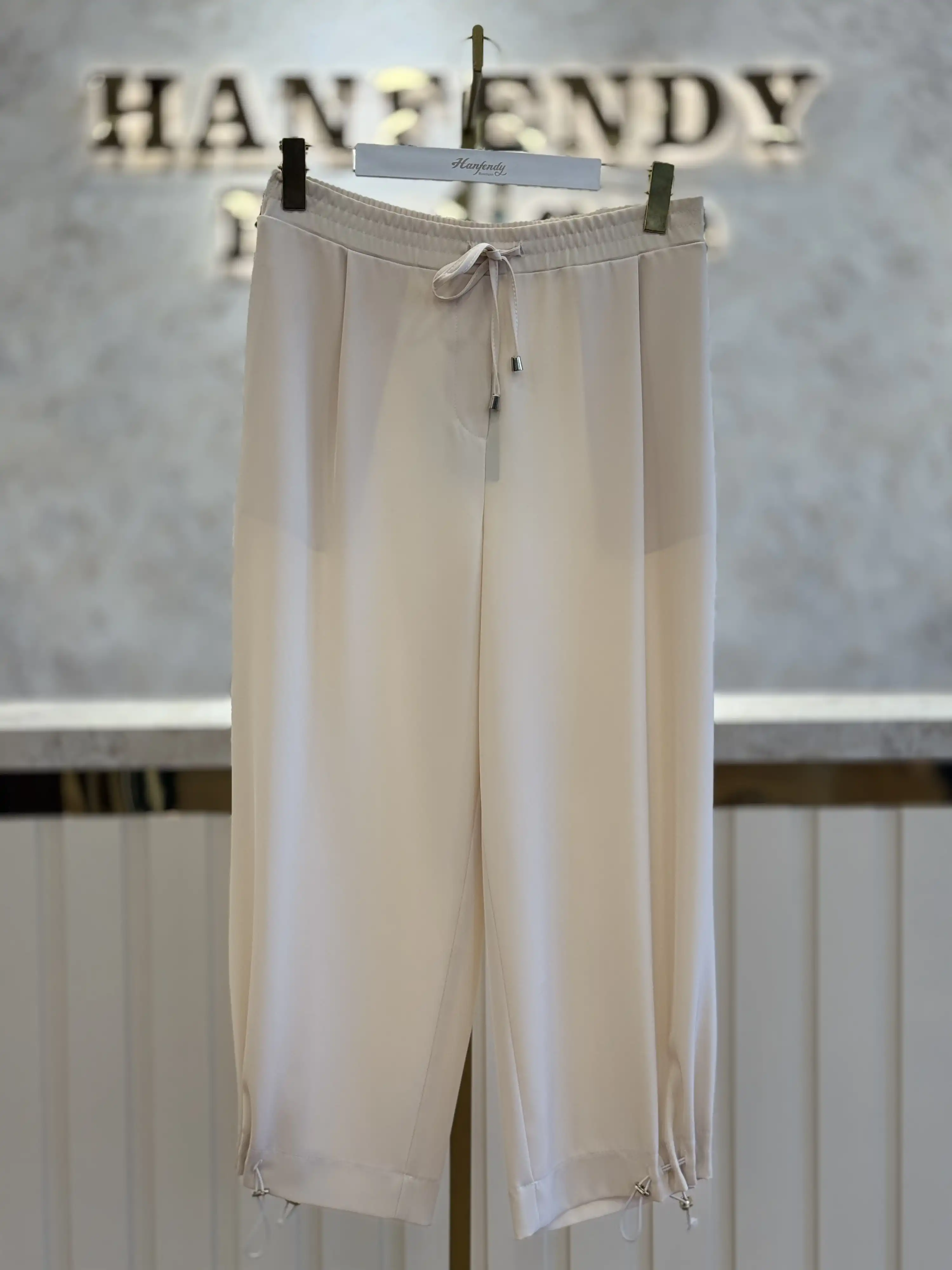 SENTEZ SZ-5551-B BEJ PAÇASI KAPSÜLLÜ ŞALVAR PANTOLON