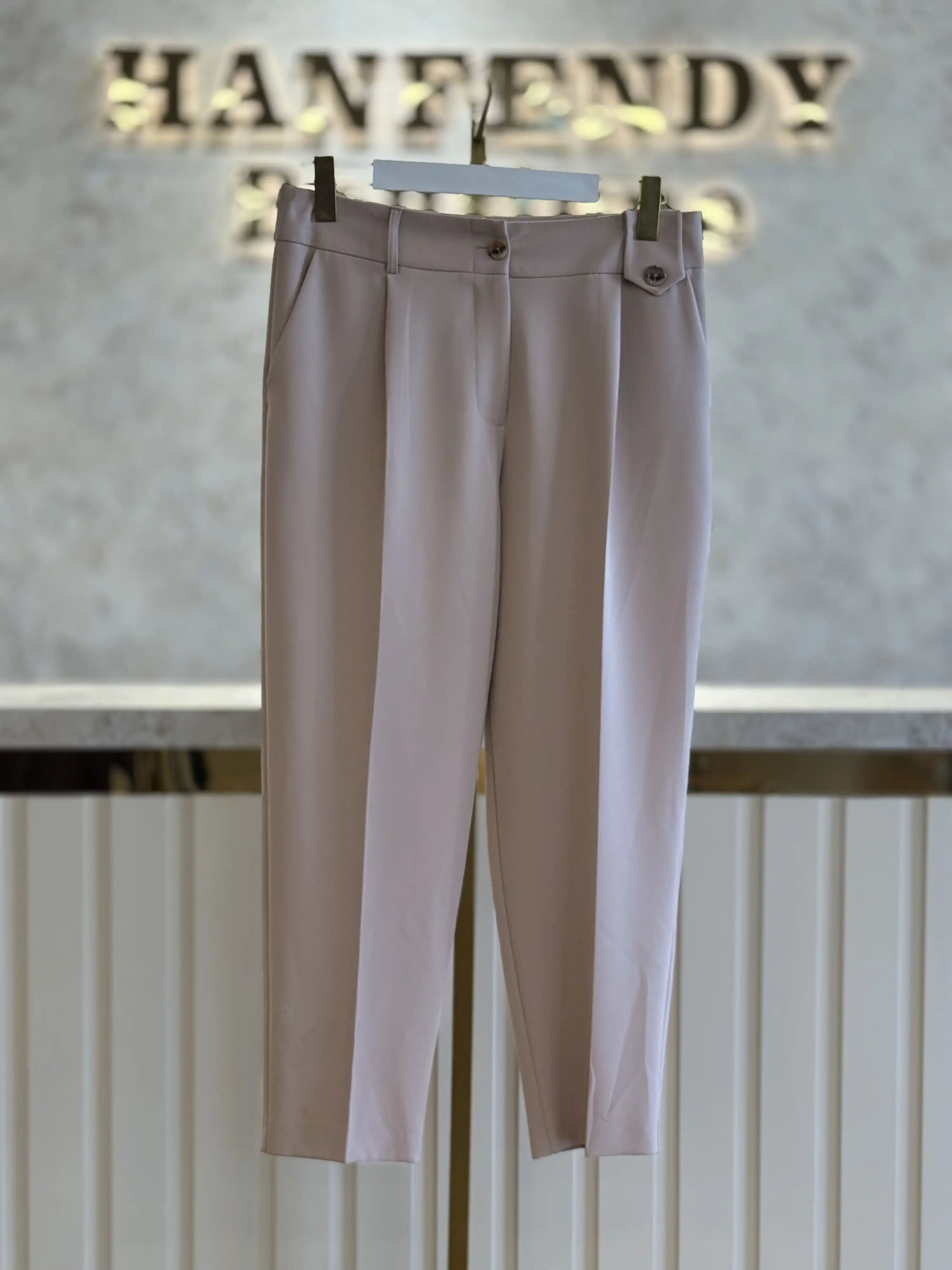 SENTEZ SZ-5568-B BEJ SOFİA KORSAJI APOLETLİ PANTOLON