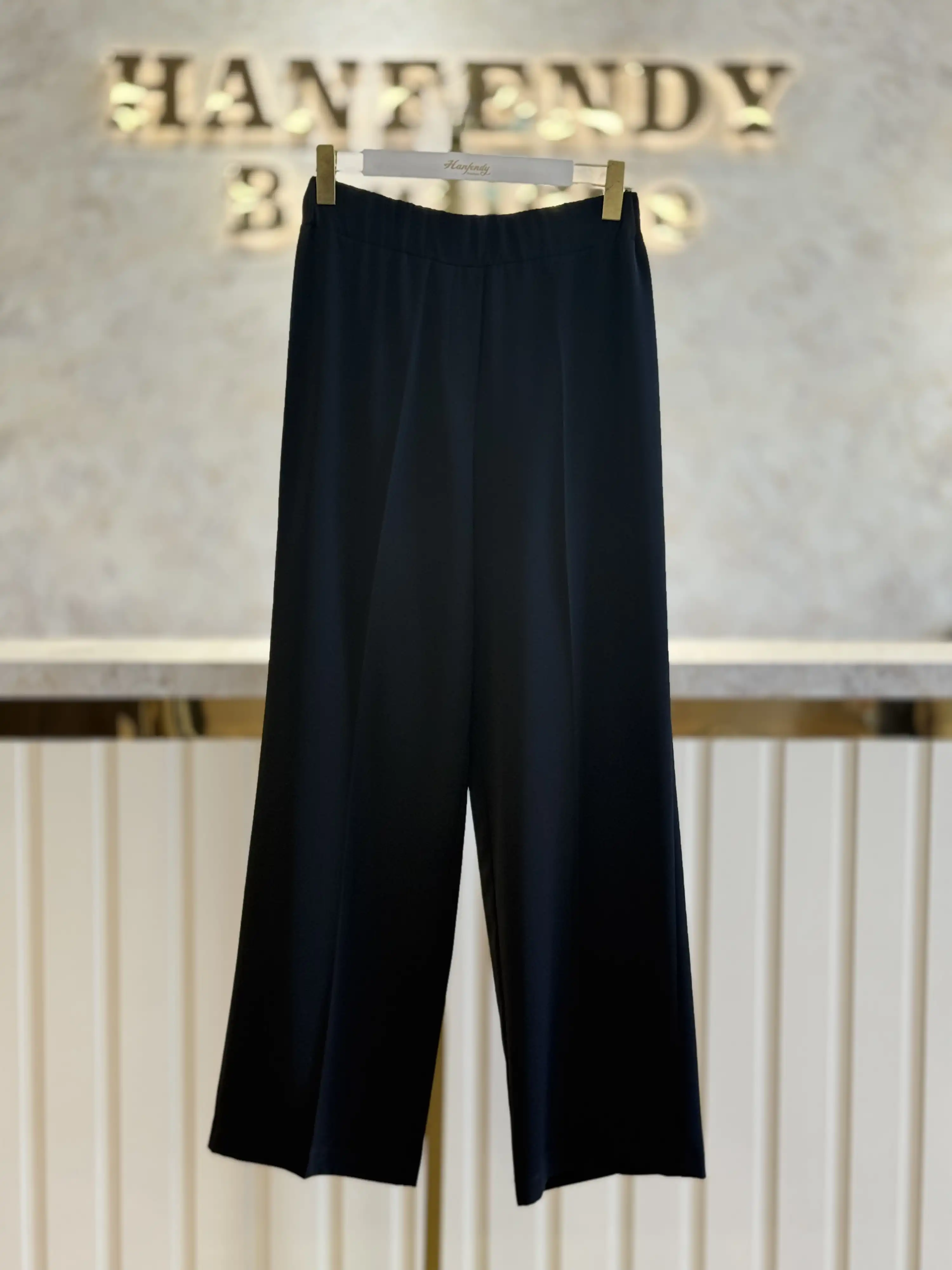 SENTEZ SZ-5580-S Siyah Renk Colmar Geniş Paça Pantolon