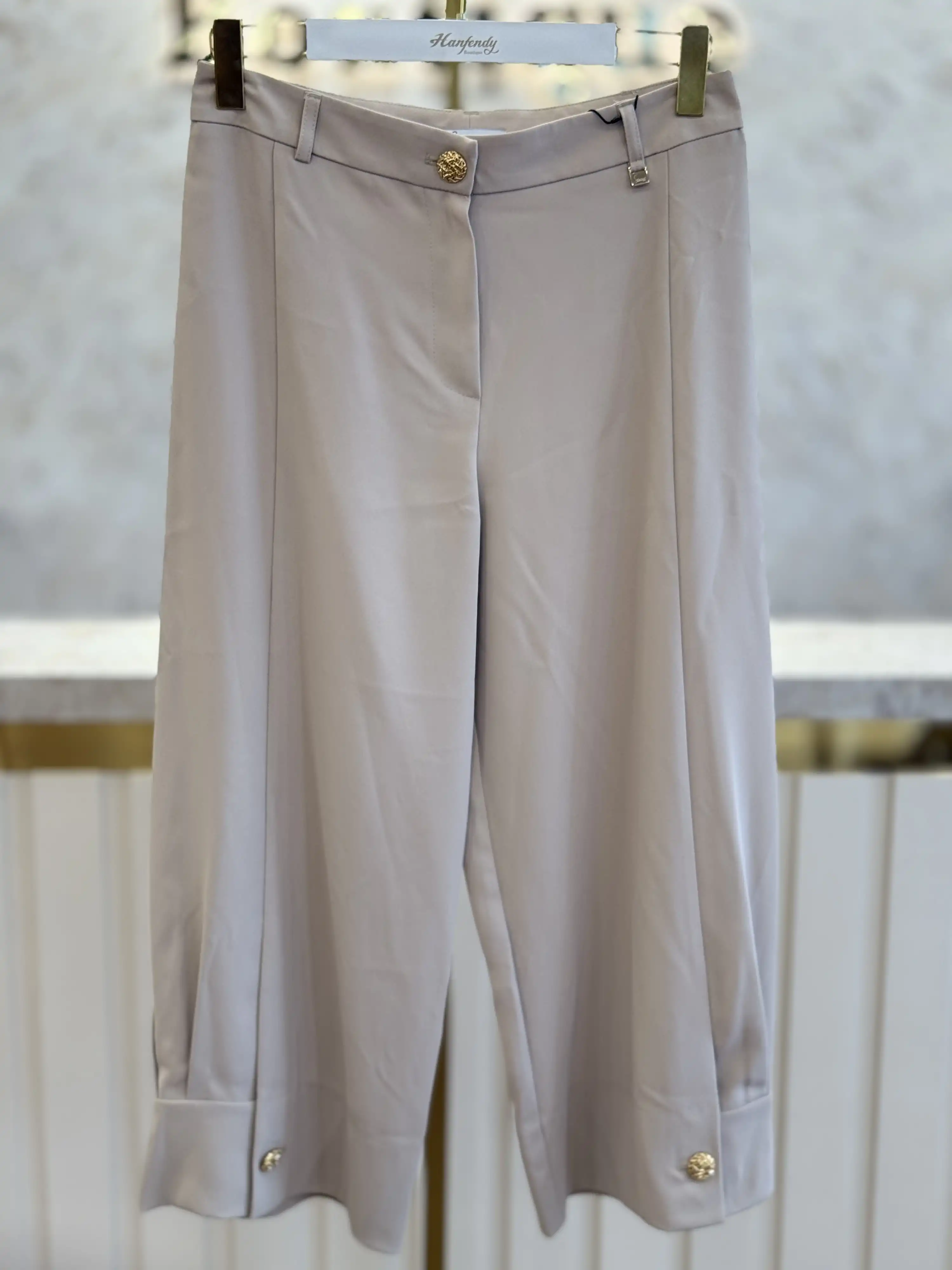 SENTEZ SZ-5626-T Taş Renk Paça Düğmeli Pantolon