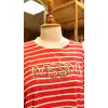 MİSSEMRAMİSS MS-25YE15T4734-K Kırmızı Renk Çizgili T-Shirt